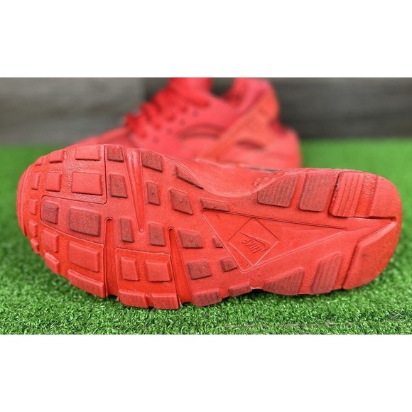 NIKE HUARACHE RUN 654275 600 RED Size 5.5y GS Womens size 7 - Picture 6 of 7